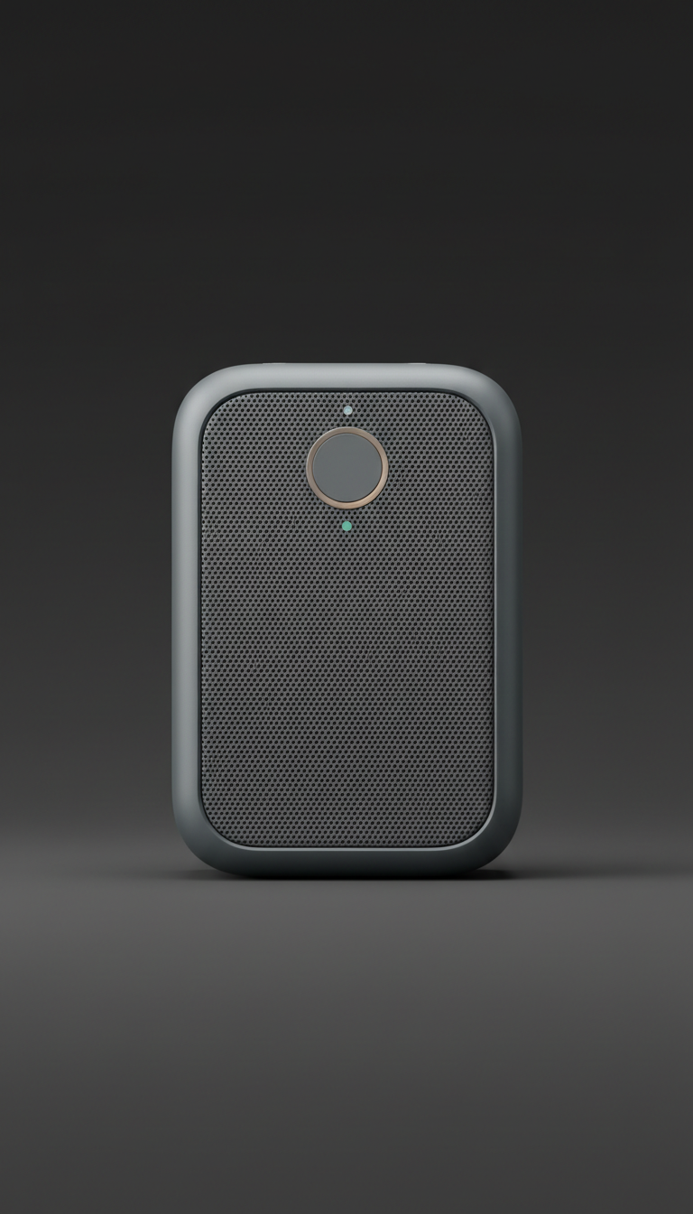 Portable bluetooth speaker in slate grey