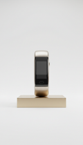 Glass and metal fitness tracker