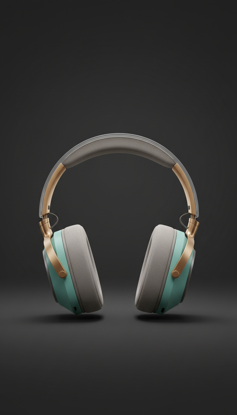 Wireless headphones with tempered glass